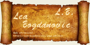 Lea Bogdanović vizit kartica